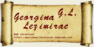 Georgina Ležimirac vizit kartica
